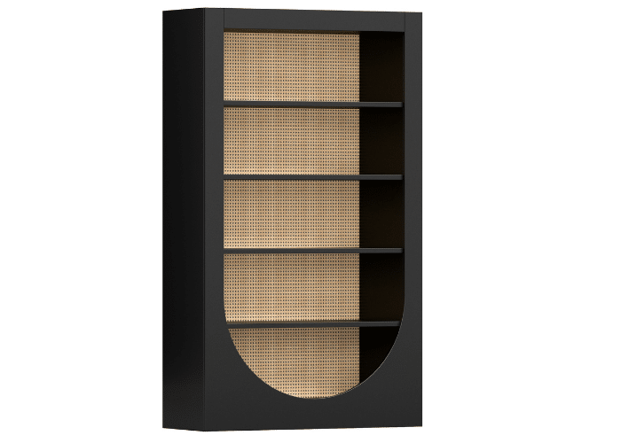DD Akiro Arched Bookshelf with 4 Shelves