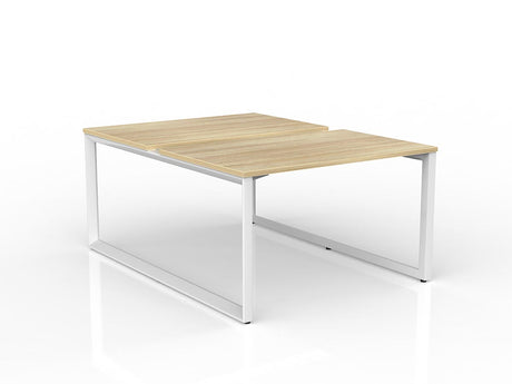OL Anvil 2-User Double Sided Workspace – Oak Top with White Frame