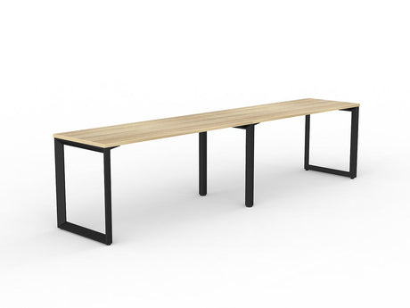 OL Anvil 2-User Workspace – Oak Top with Black Frame