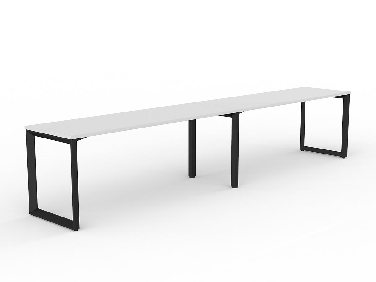 OL Anvil 2-User Workspace – White Top with Black Frame