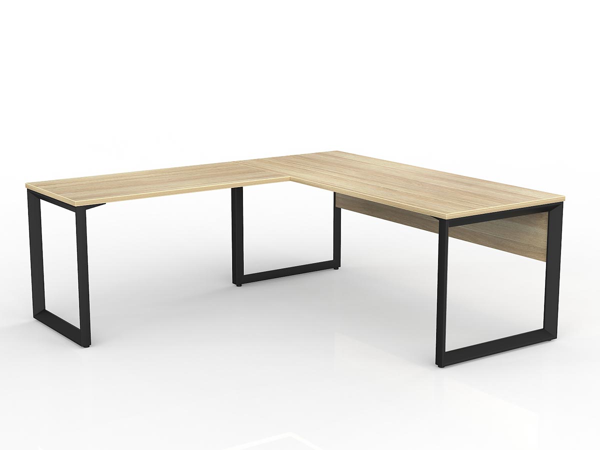 OL Anvil Desk with Return and Modesty – Left Hand Configuration