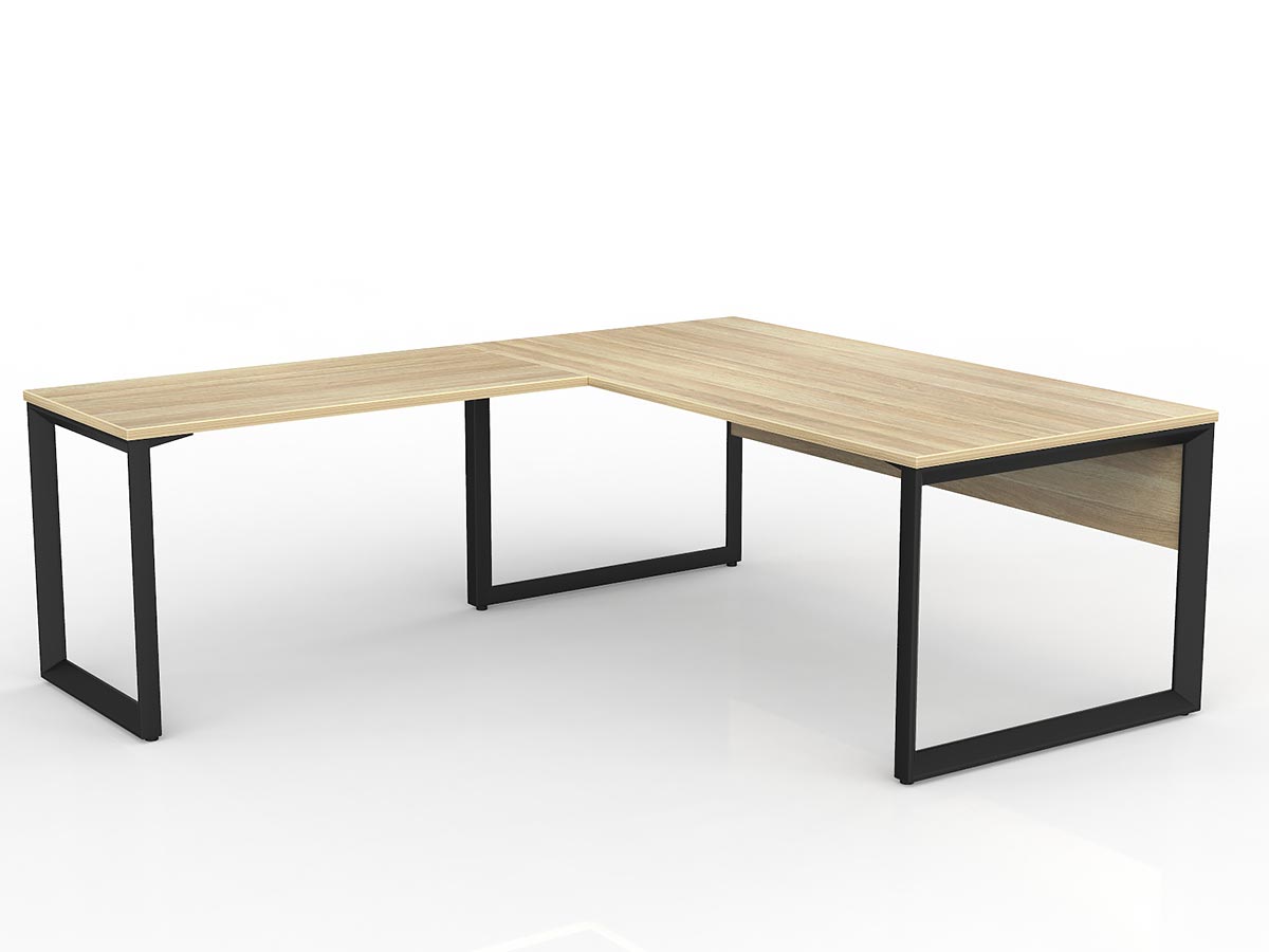 OL Anvil Desk with Return and Modesty – Left Hand Configuration