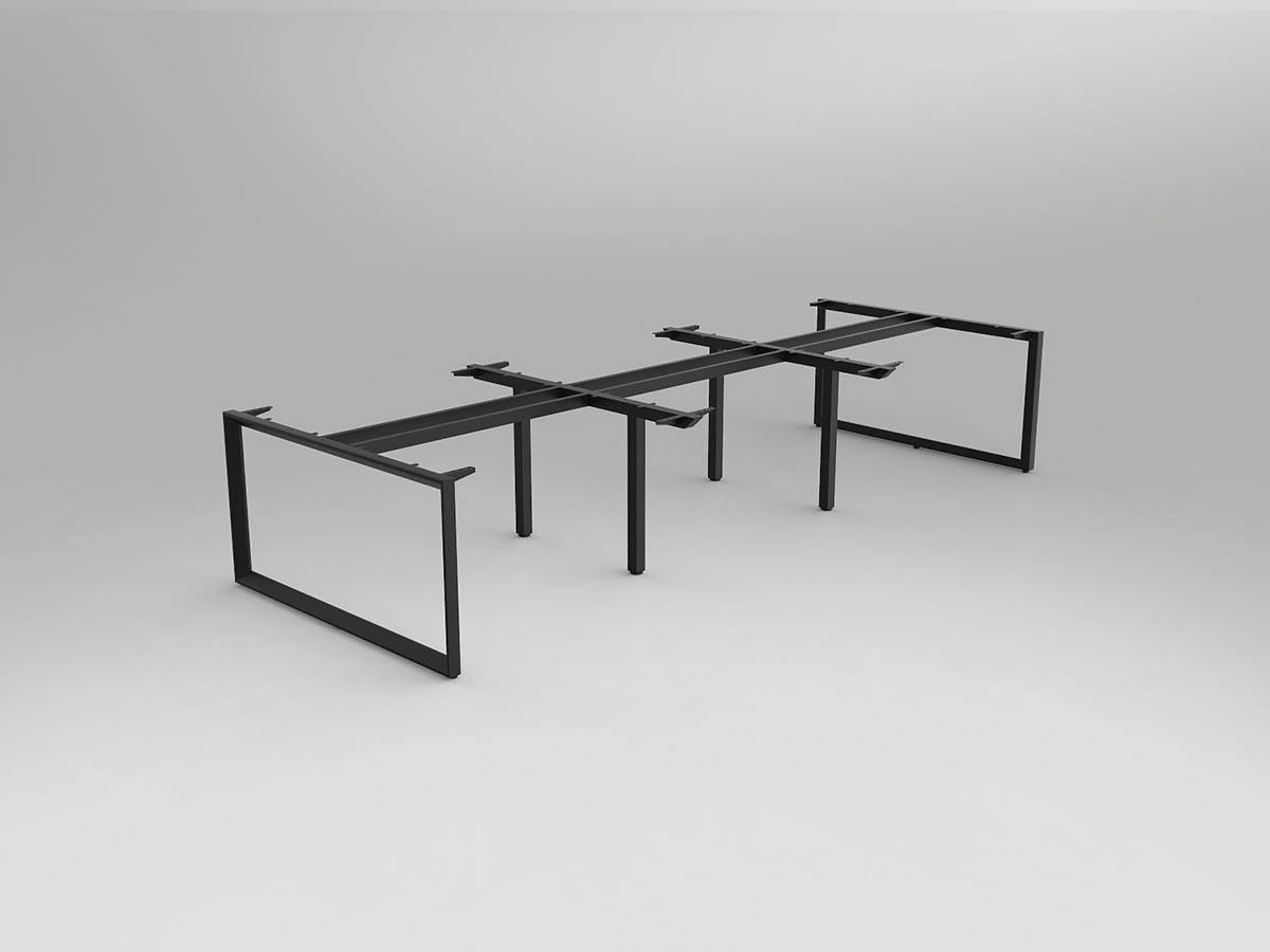 OL Anvil Double Sided 6 User Desk Frame
