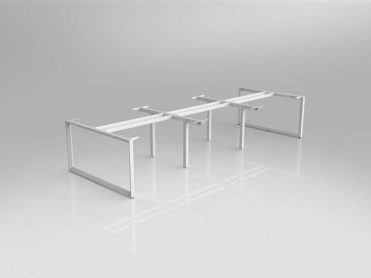 OL Anvil Double Sided 6 User Desk Frame