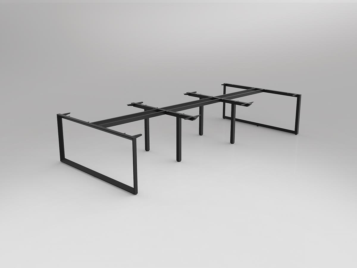 OL Anvil Double Sided 6 User Desk Frame