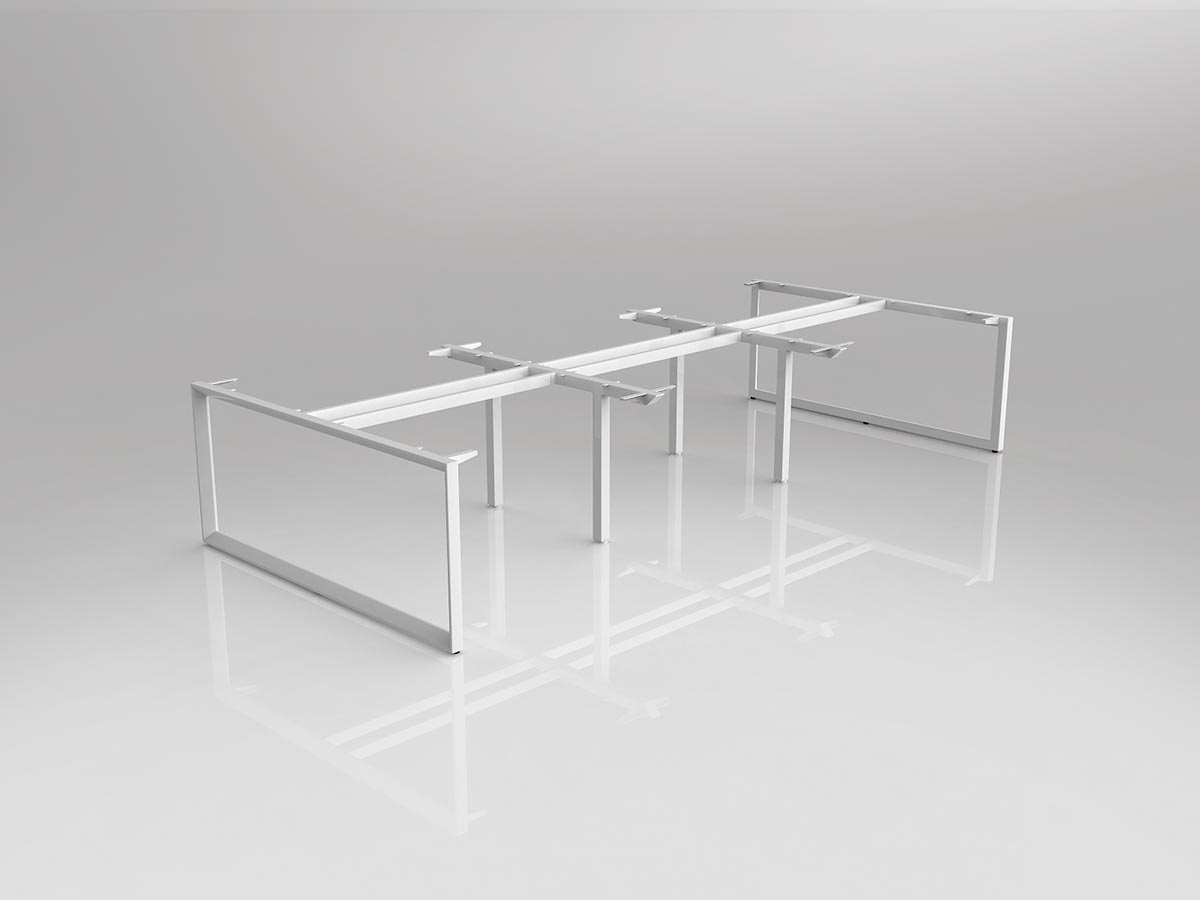 OL Anvil Double Sided 6 User Desk Frame