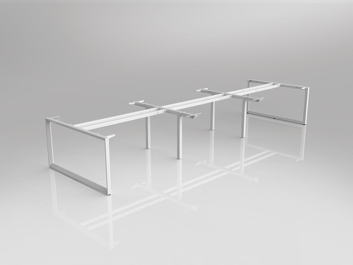 OL Anvil Double Sided 6 User Desk Frame