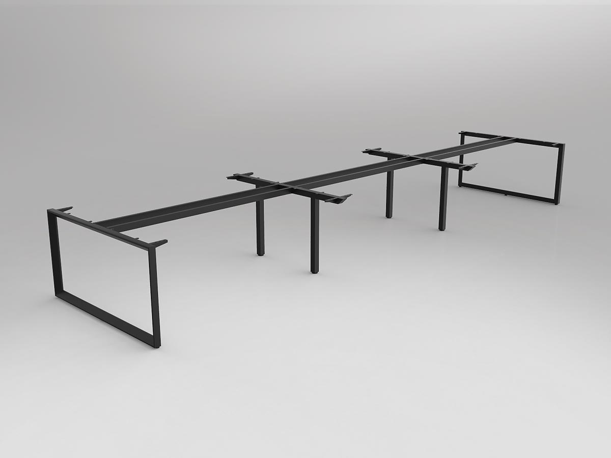 OL Anvil Double Sided 6 User Desk Frame