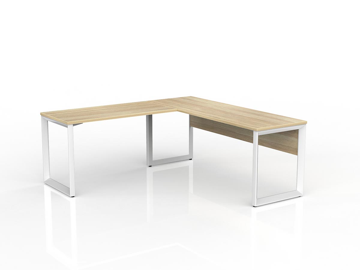 OL Anvil Desk with Return and Modesty – Left Hand Configuration