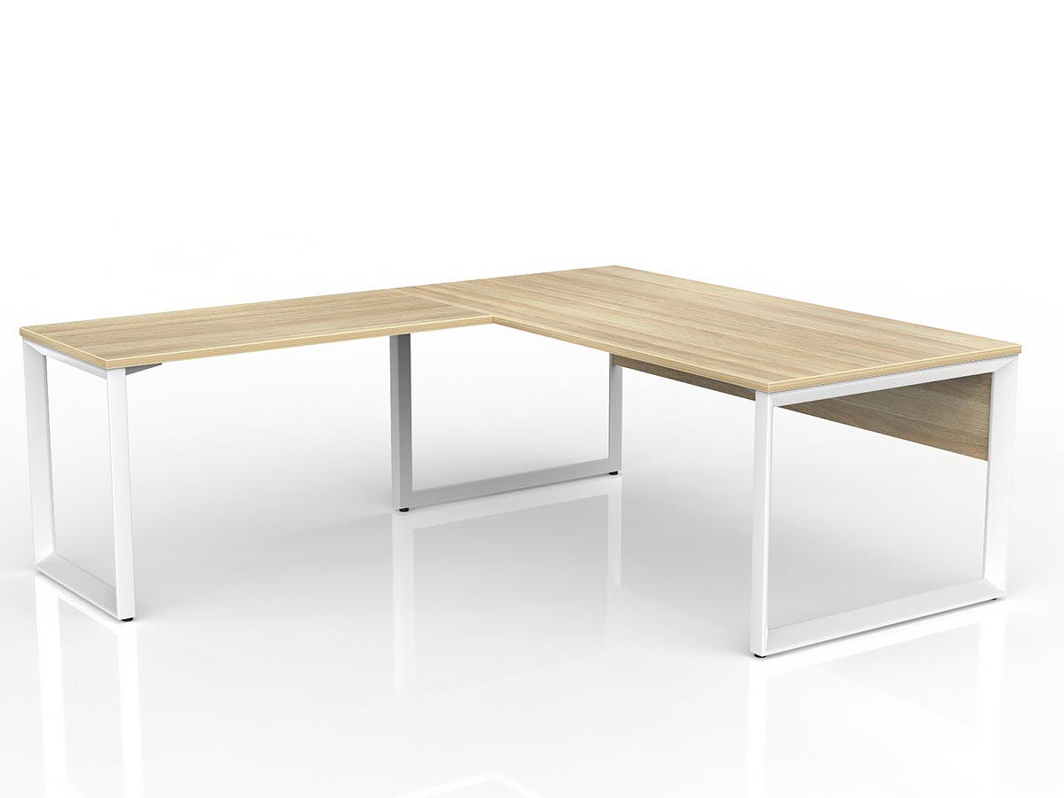 OL Anvil Desk with Return and Modesty – Left Hand Configuration