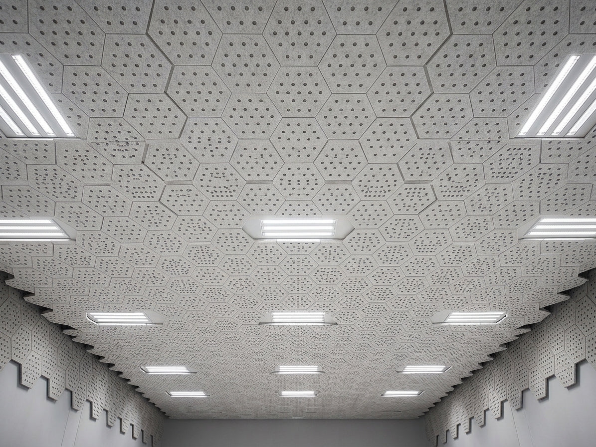 RL Acouline Ripple Hive Hexagonal Hanging Ceiling Panels