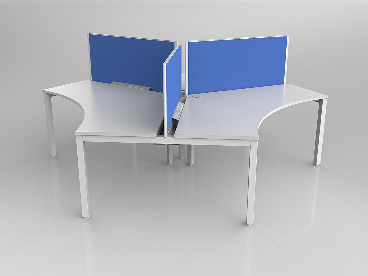 OL Axis 3 User 120° Workstation with Screen - Breathe Fabric