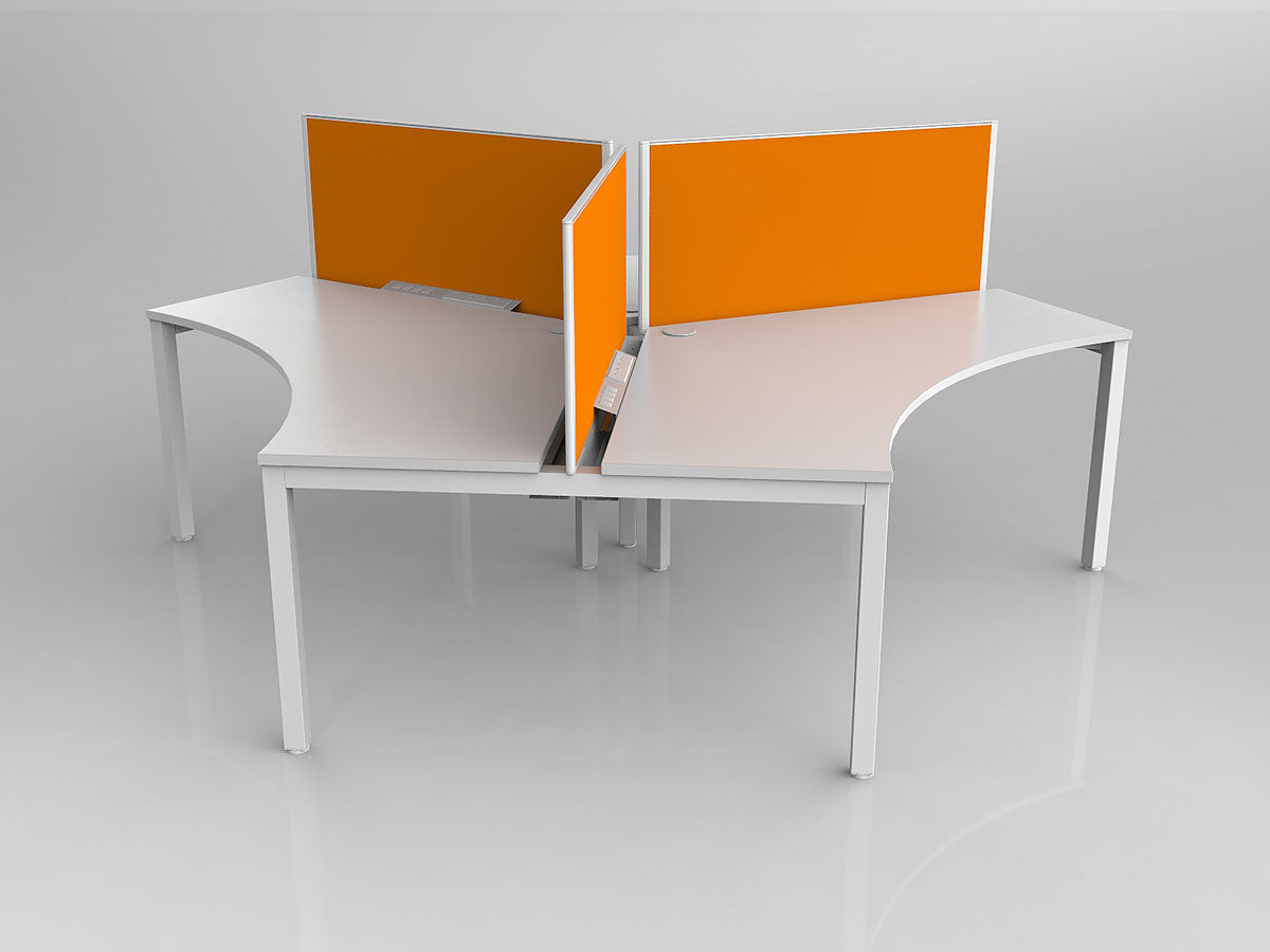 OL Axis 3 User 120° Workstation with Screen - Breathe Fabric