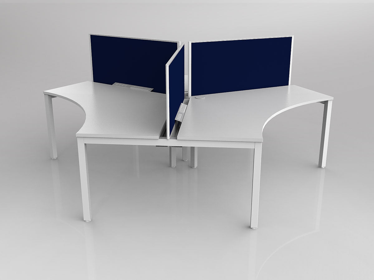 OL Axis 3 User 120° Workstation with Screen - Breathe Fabric