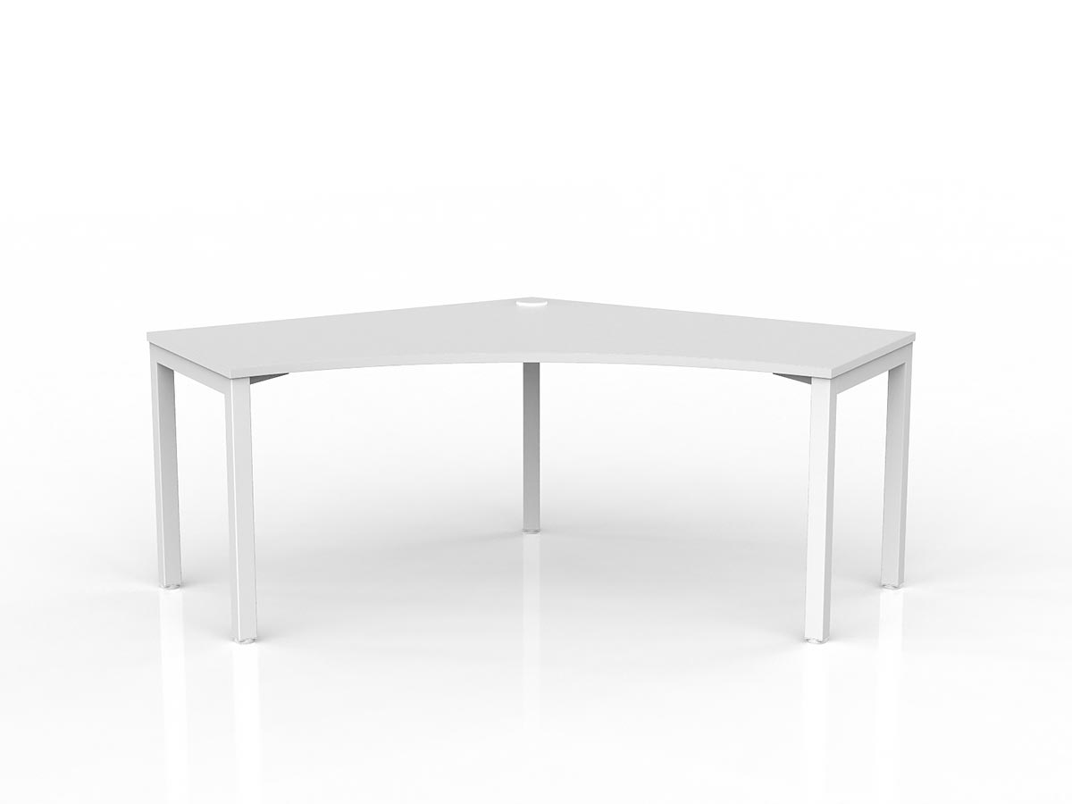 OL Axis Single 120° Workspace Corner Desk