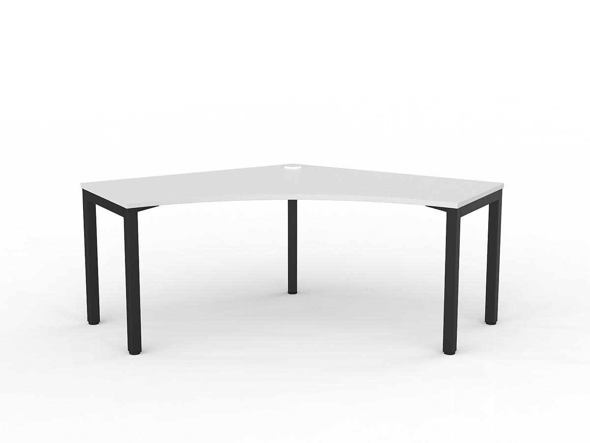 OL Axis Single 120° Workspace Corner Desk