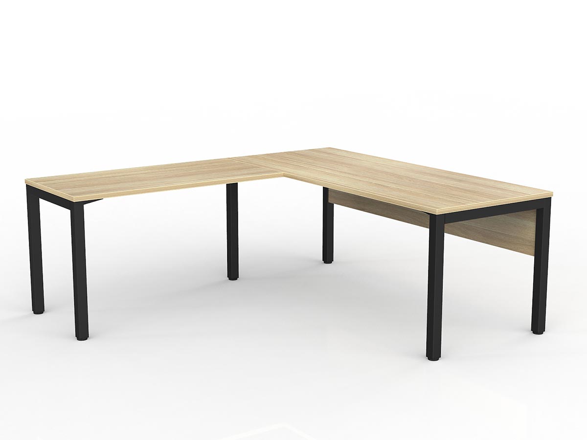 OL Axis Office Desk with Return and Modesty Panel