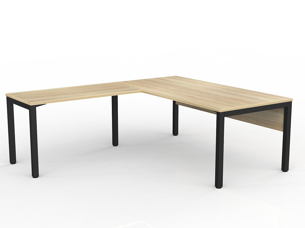 OL Axis Office Desk with Return and Modesty Panel