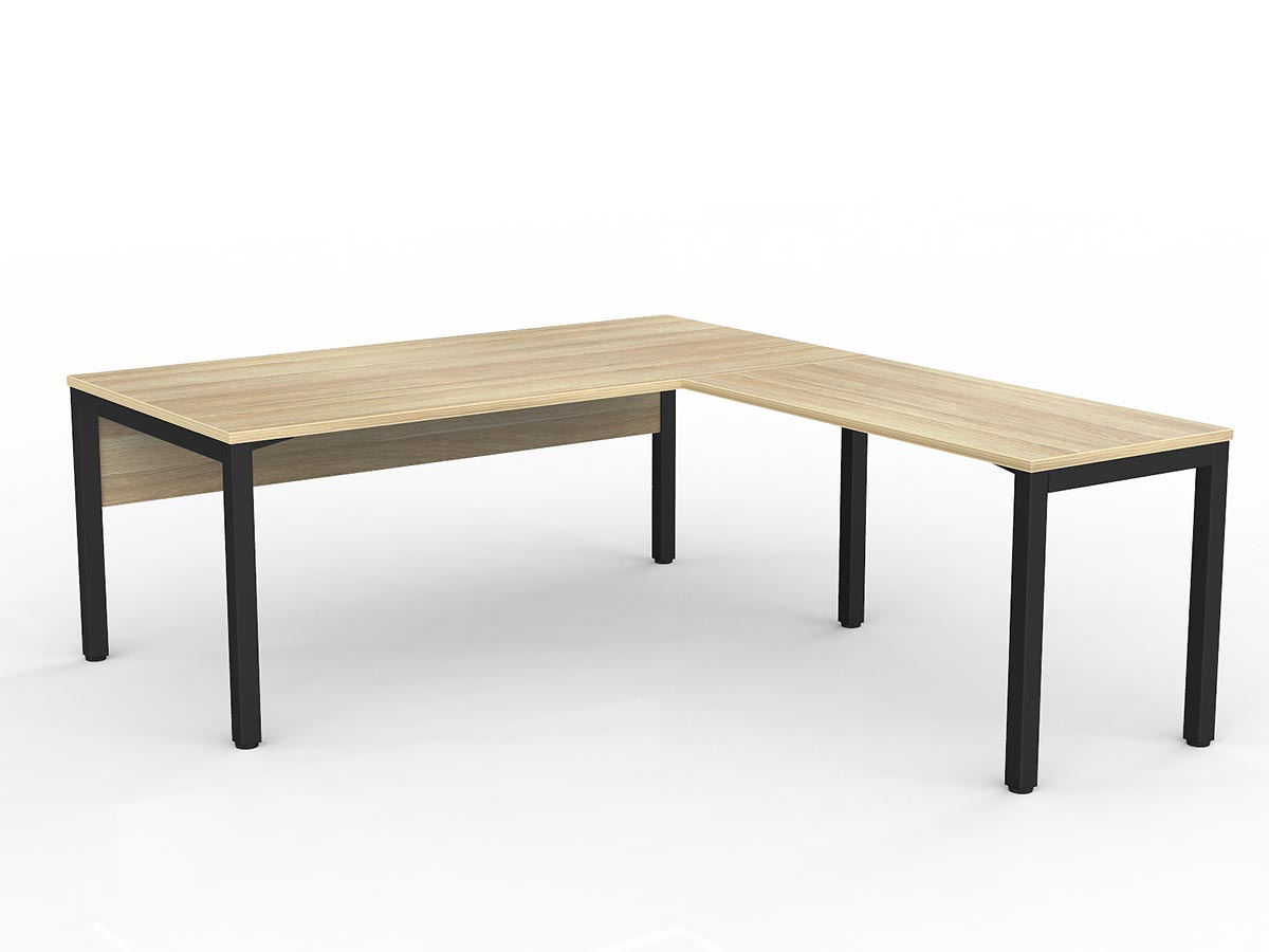 OL Axis Office Desk with Return and Modesty Panel