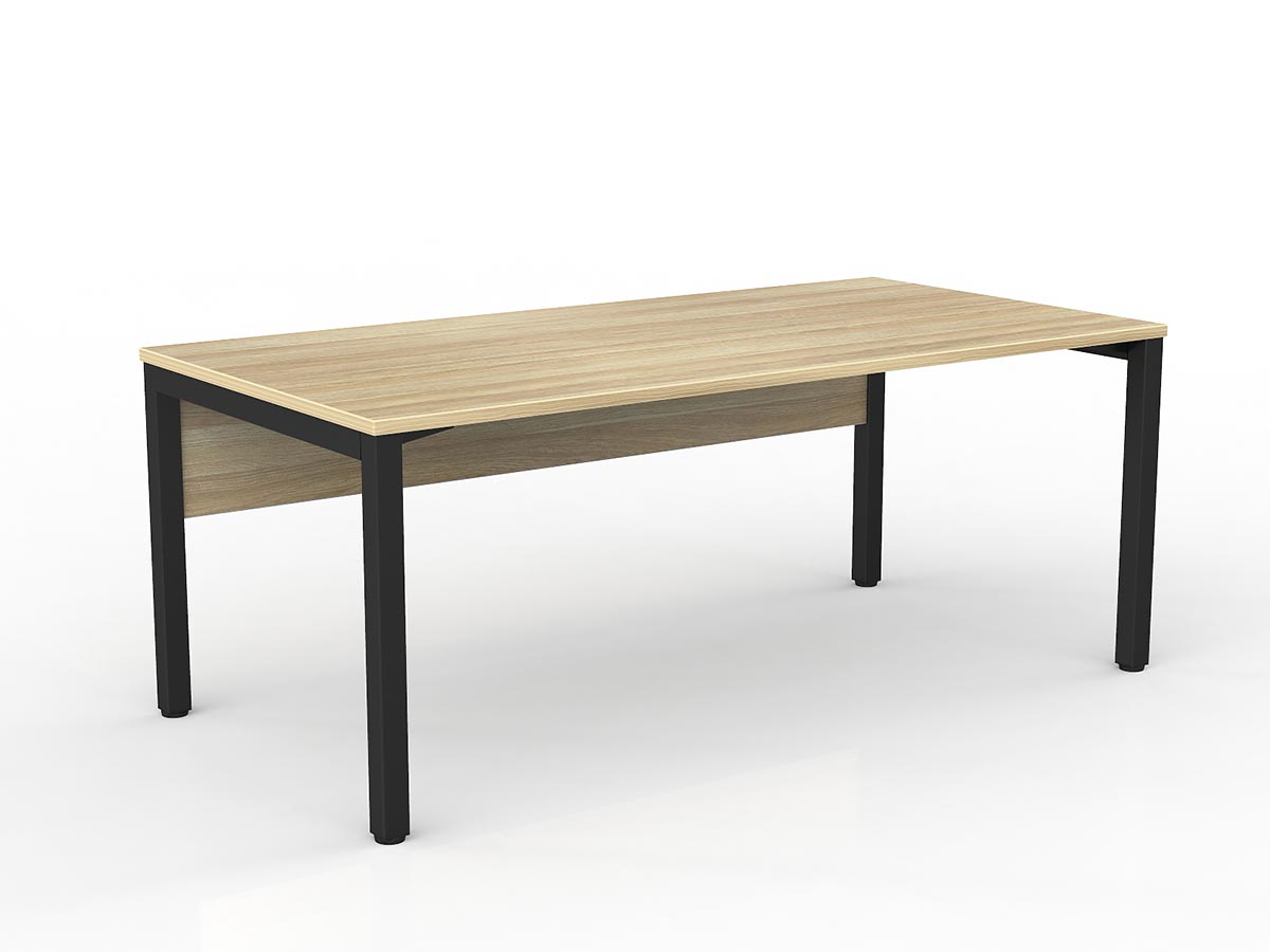 OL Axis Straight Desk with Melamine Modesty