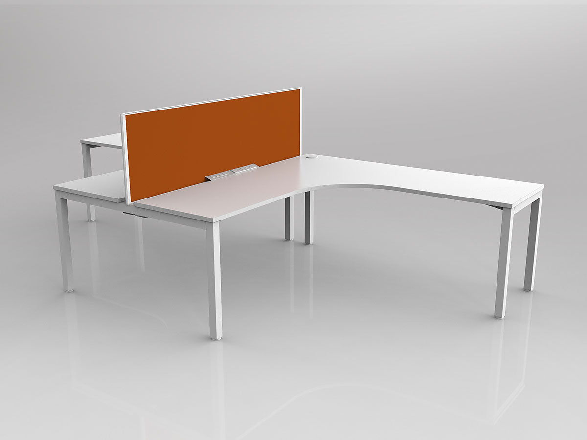 OL Axis 2 User 90° Workstation with Screen - Breathe Fabric