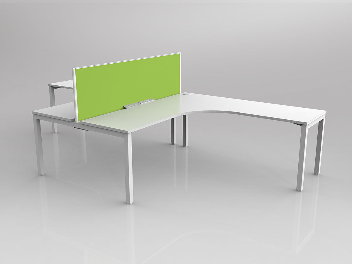 OL Axis 2 User 90° Workstation with Screen - Breathe Fabric