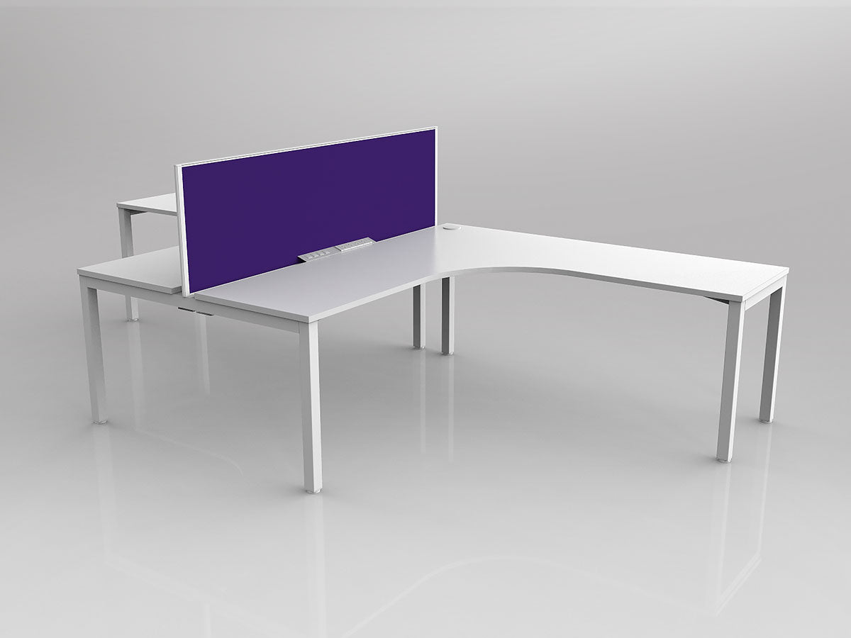 OL Axis 2 User 90° Workstation with Screen - Breathe Fabric