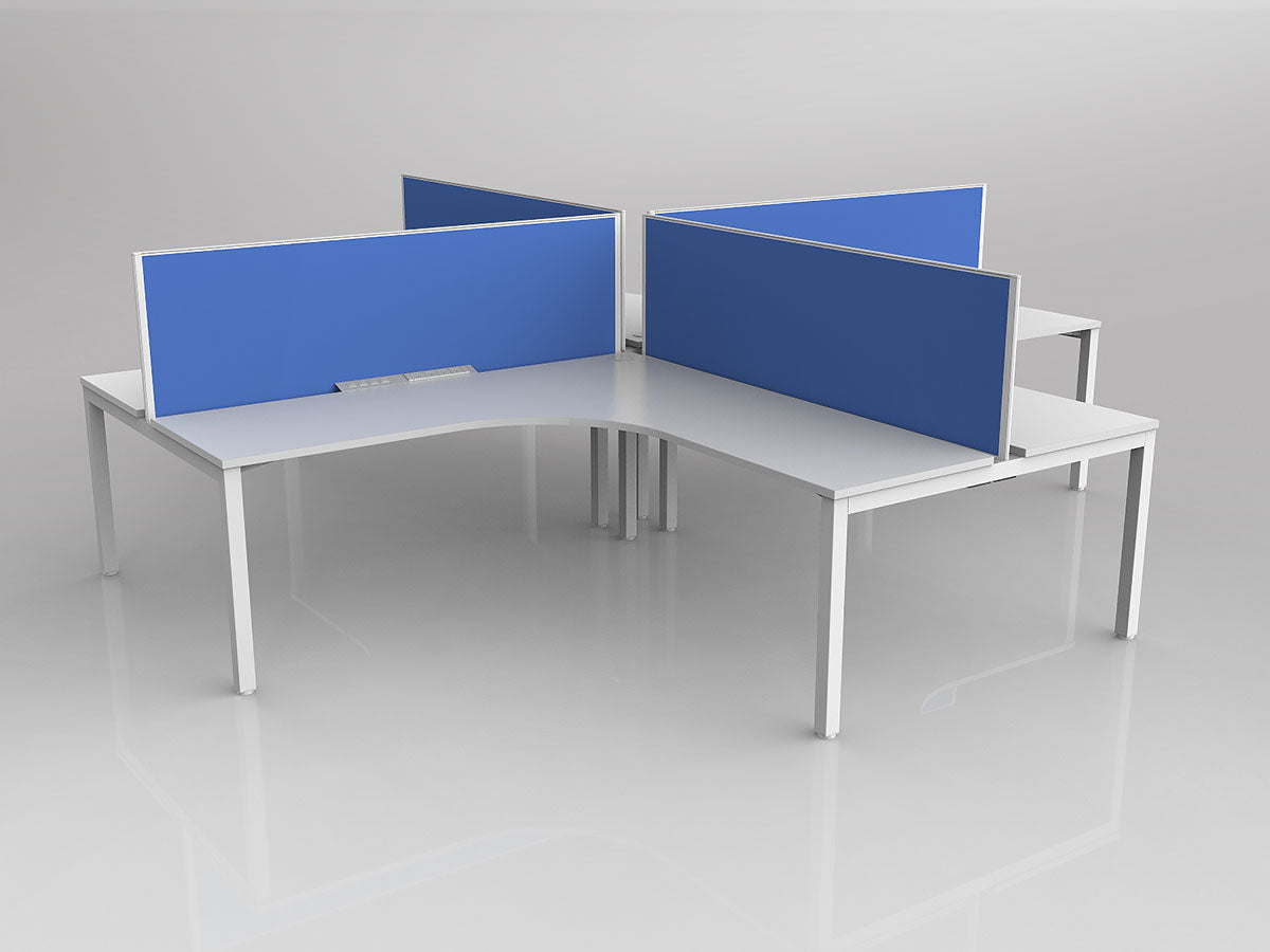 OL Axis 4 User 90° Workstation with Screen - Breathe Fabric