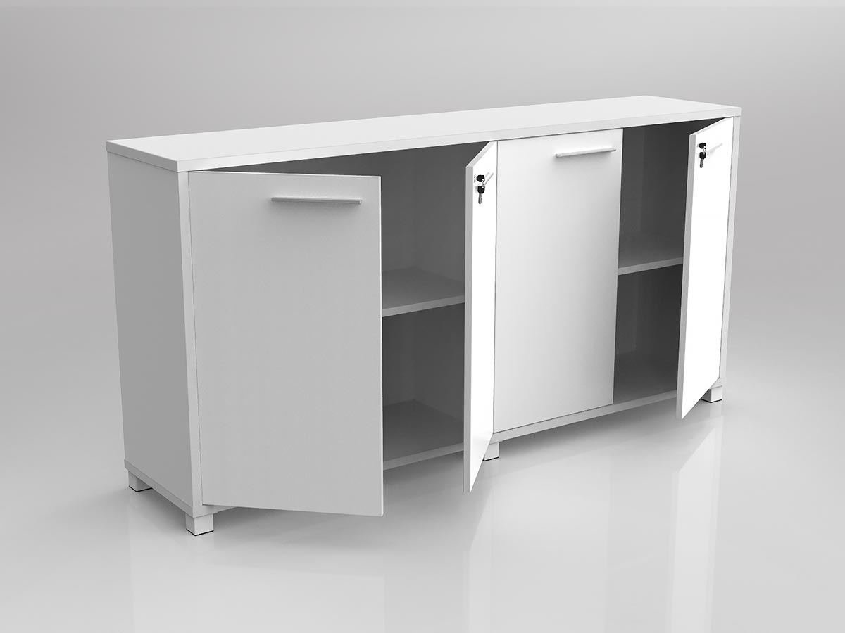 OL Axis 4 Door Lockable Credenza - 1800mm Wide