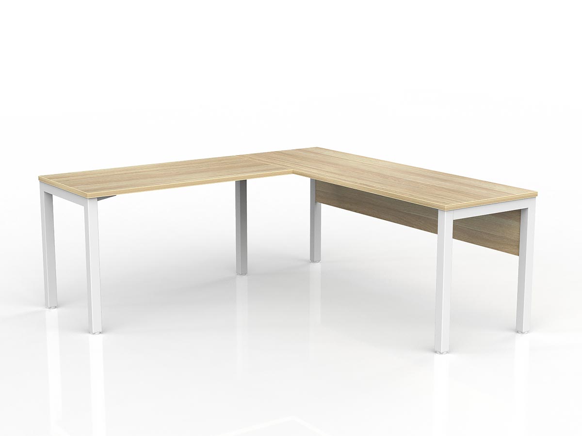 OL Axis Office Desk with Return and Modesty Panel