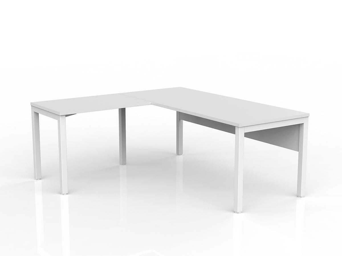 OL Axis Office Desk with Return and Modesty Panel