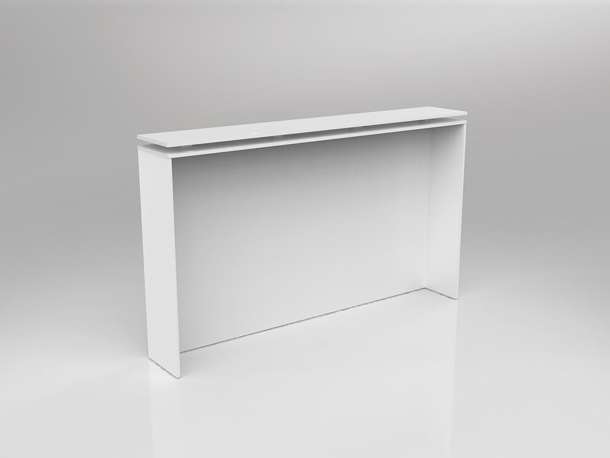 OL Axis Straight Reception Counter with Poptop Facade 1800mm