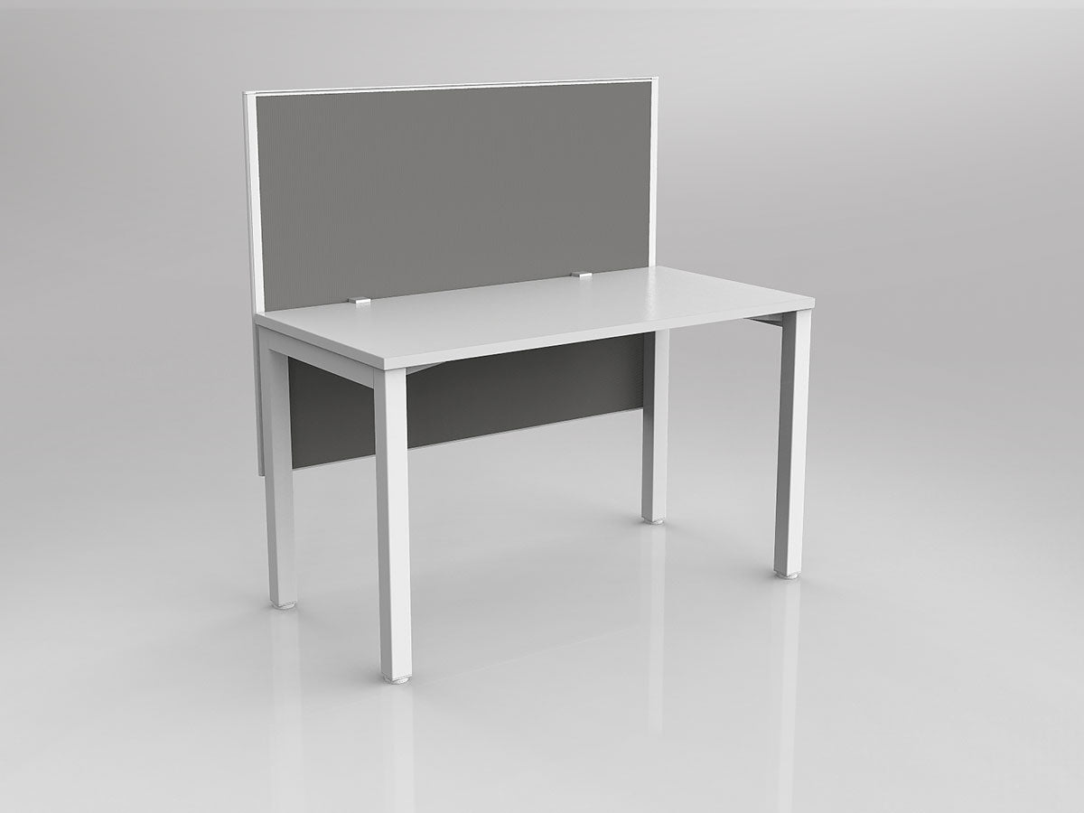 OL Axis 1 Person Workstation with Hung Screen - Breathe Fabric