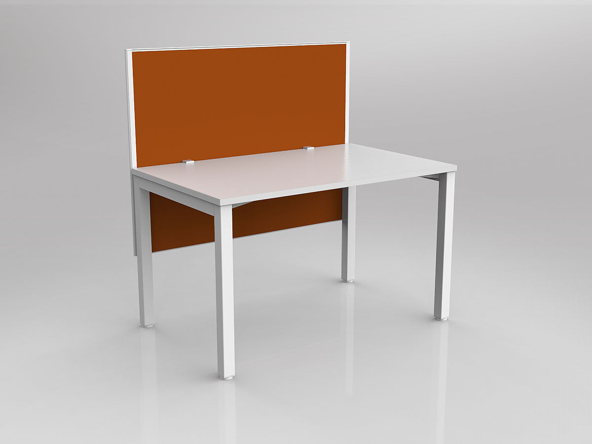 OL Axis 1 Person Workstation with Hung Screen - Breathe Fabric