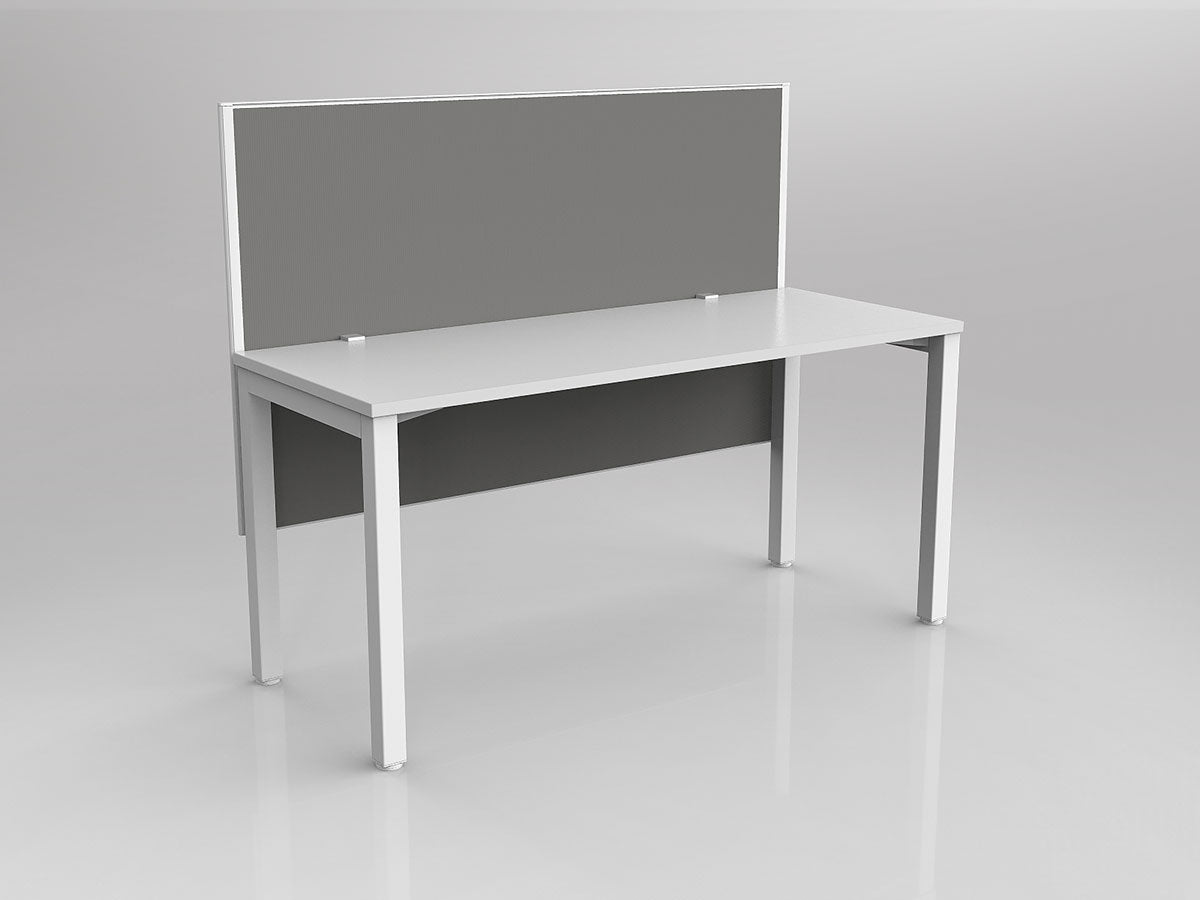 OL Axis 1 Person Workstation with Hung Screen - Breathe Fabric