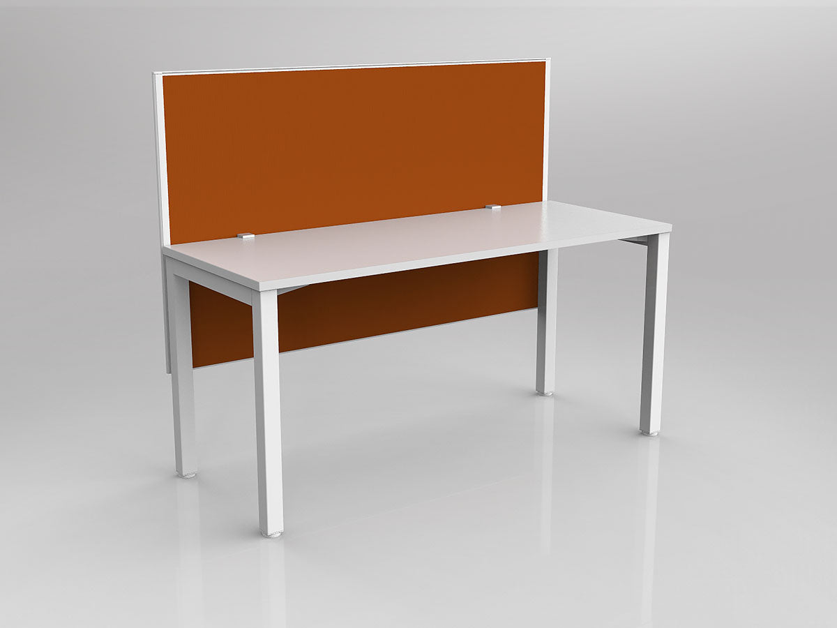 OL Axis 1 Person Workstation with Hung Screen - Breathe Fabric