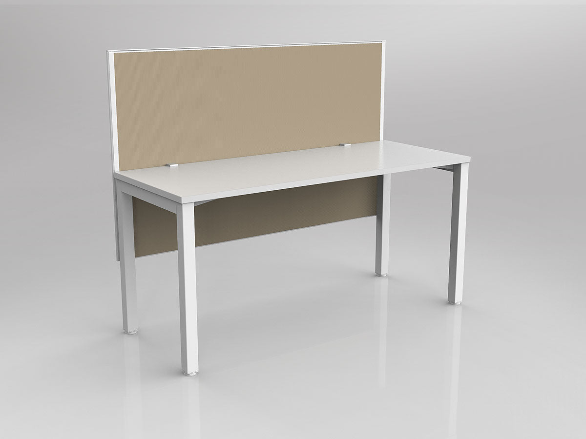 OL Axis 1 Person Workstation with Hung Screen - Breathe Fabric