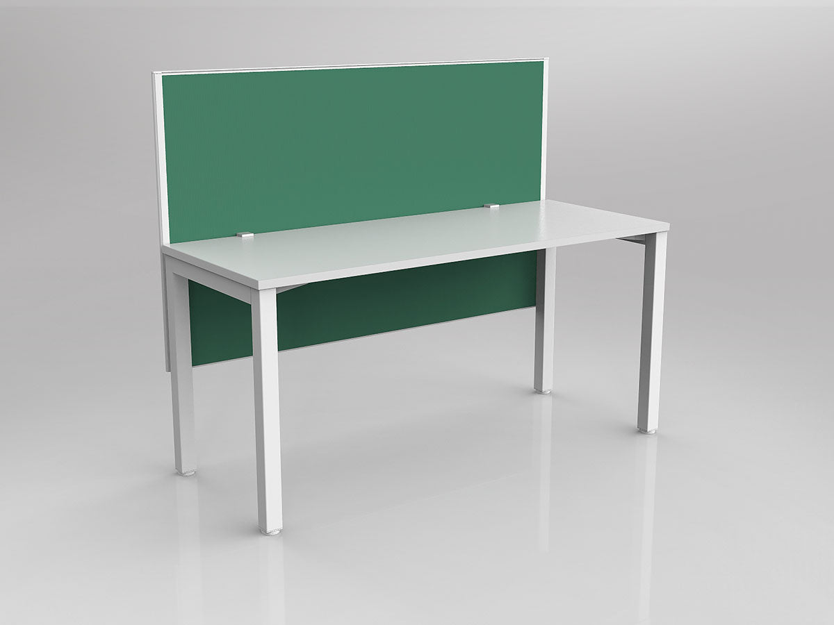 OL Axis 1 Person Workstation with Hung Screen - Breathe Fabric