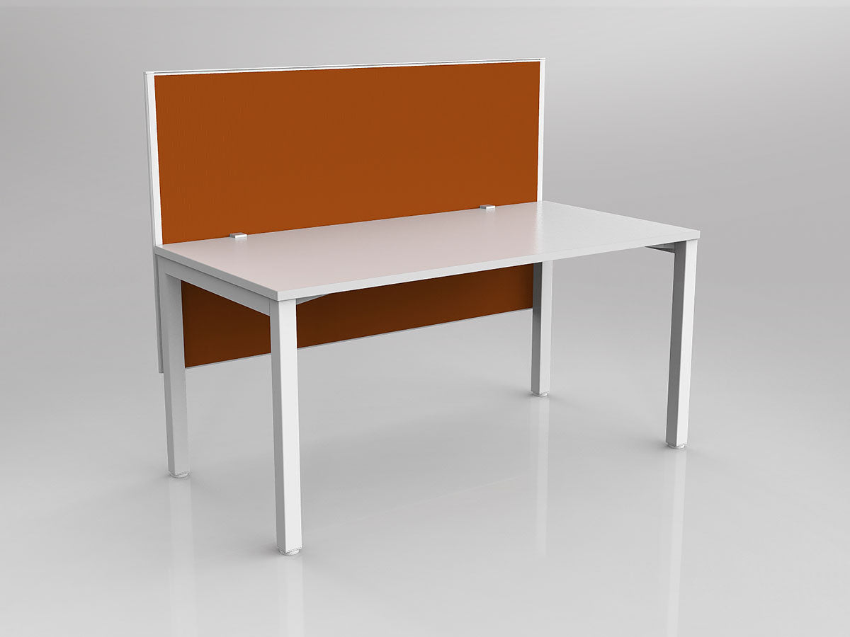 OL Axis 1 Person Workstation with Hung Screen - Breathe Fabric