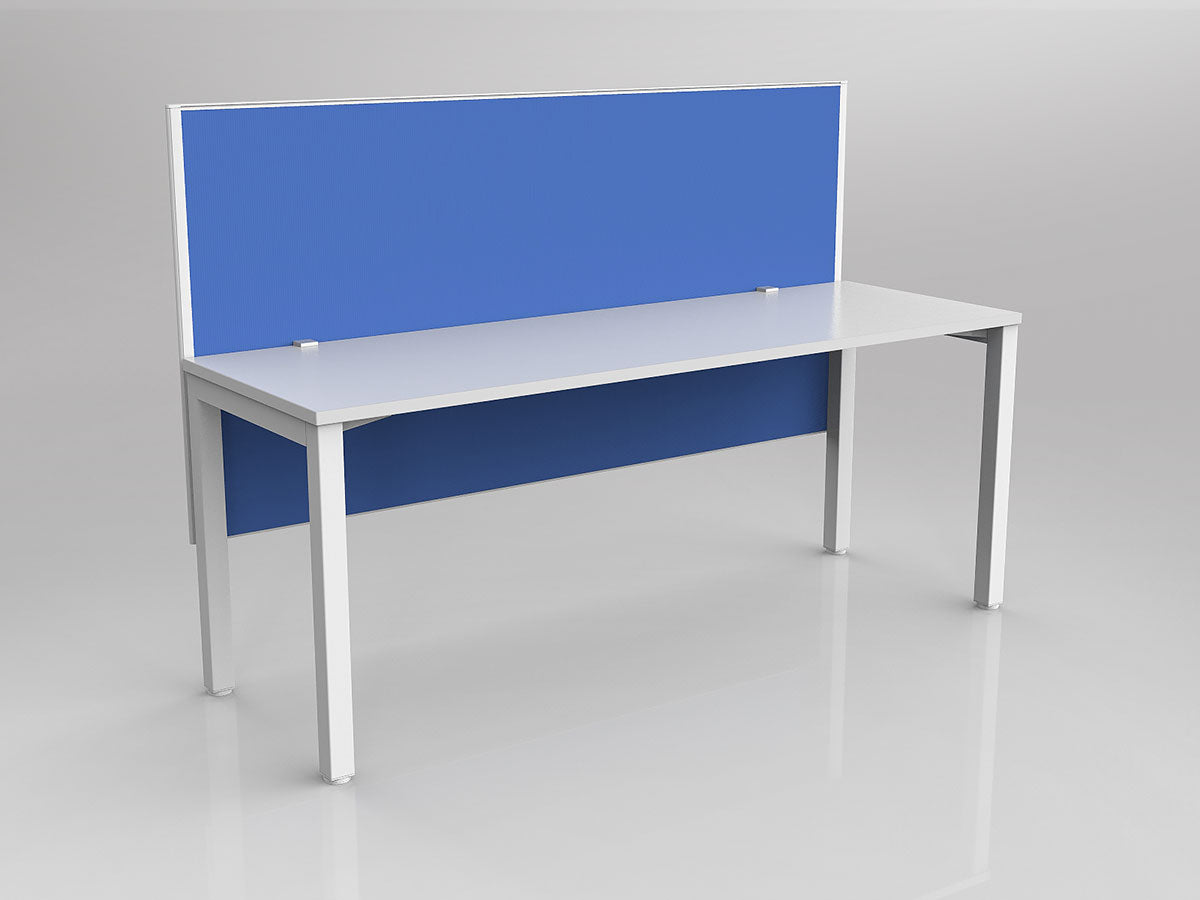 OL Axis 1 Person Workstation with Hung Screen - Breathe Fabric