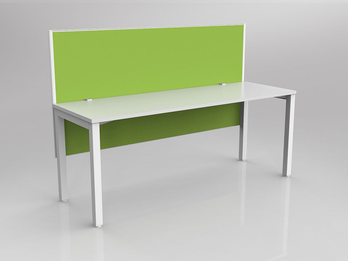 OL Axis 1 Person Workstation with Hung Screen - Breathe Fabric