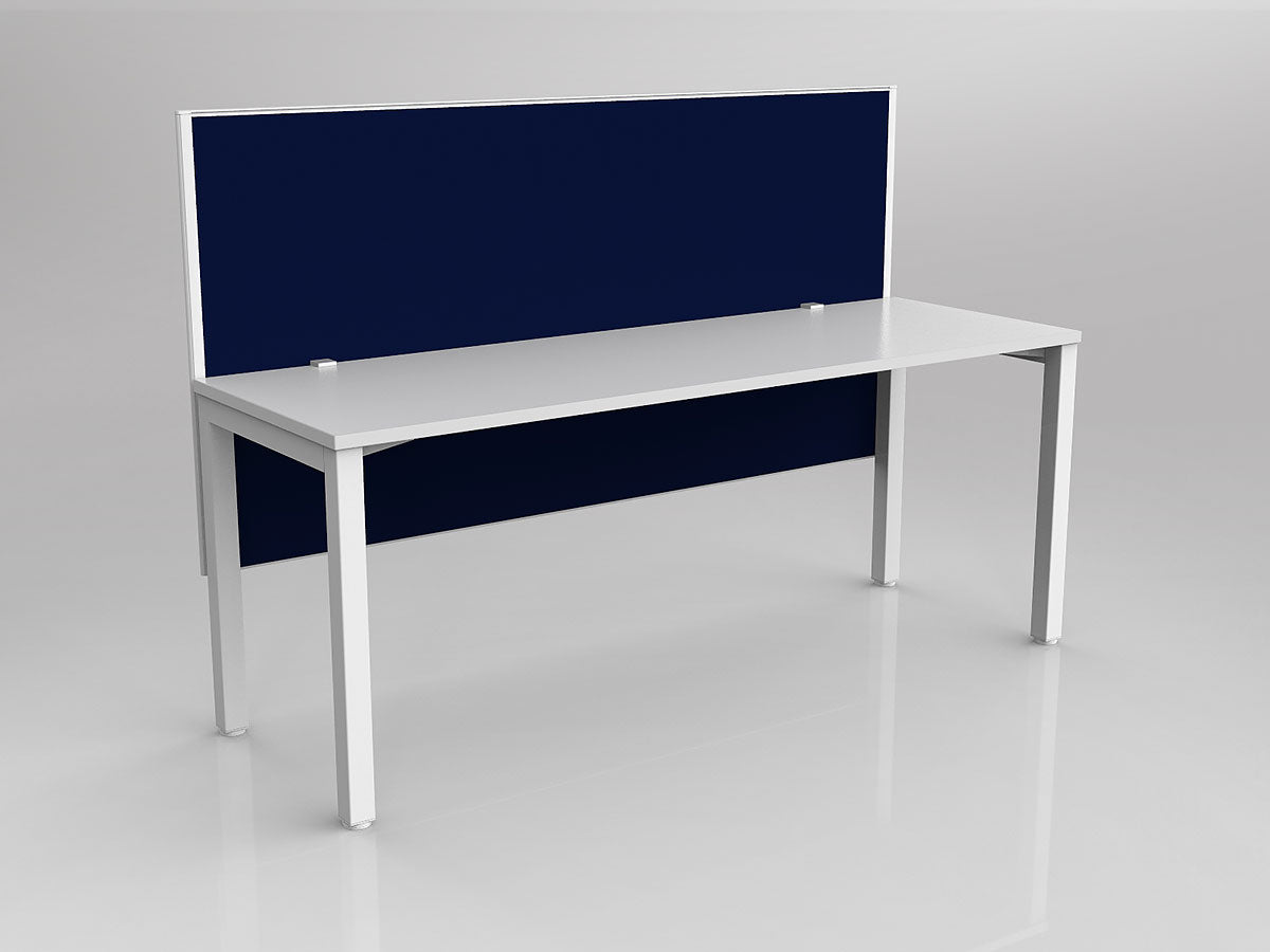 OL Axis 1 Person Workstation with Hung Screen - Breathe Fabric