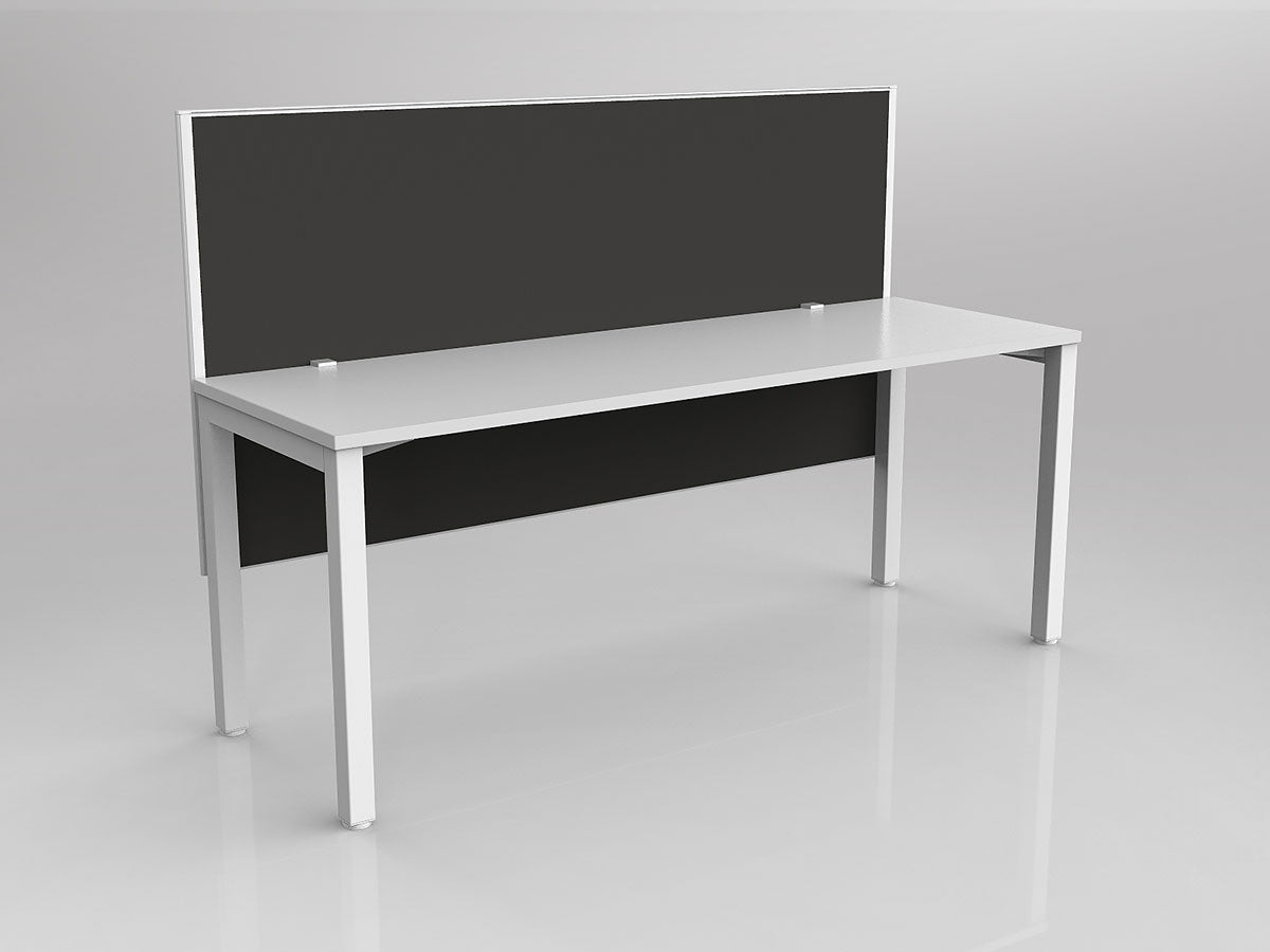 OL Axis 1 Person Workstation with Hung Screen - Breathe Fabric