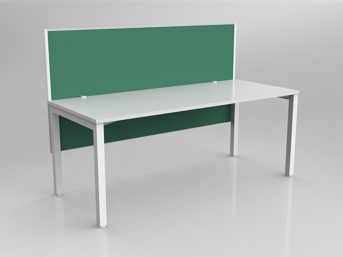 OL Axis 1 Person Workstation with Hung Screen - Breathe Fabric