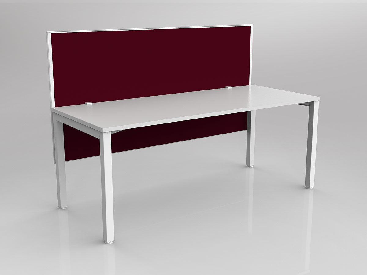 OL Axis 1 Person Workstation with Hung Screen - Breathe Fabric