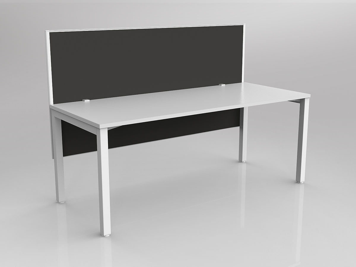 OL Axis 1 Person Workstation with Hung Screen - Breathe Fabric