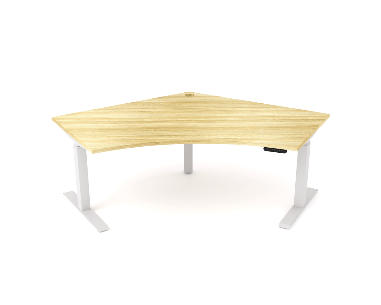 OL AgileMotion+ Electric Height Adjustable 120° Corner Desk