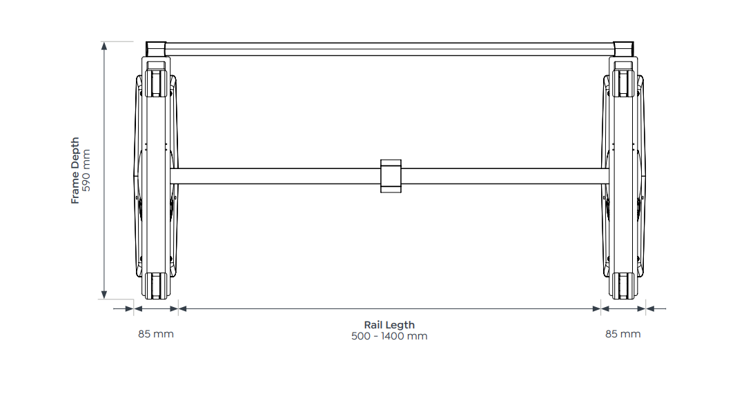OL Agile Mobile Flip Table Frame