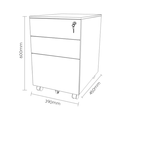 OL Agile Mobile Drawer Unit