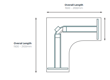 OL AgileMotion+ Triple Motor Electric Height Adjustable 90°Workstation